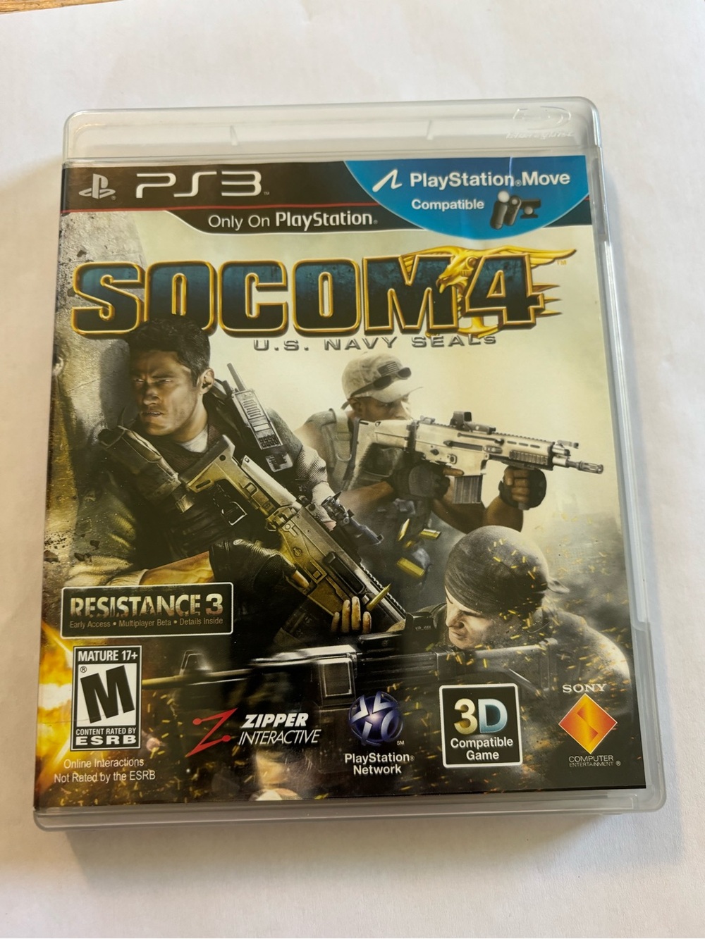PS3 SOCOM 4 U.S. Navy Seals PlayStation 3 Video Game